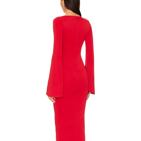 Khanums K'dore Dress red maxi Long sleeve - Picture 2 of 10